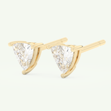 2.92 TCW Trilllion April-Diamond Birthstone Stud Earrings 3