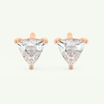 2.92 TCW Trilllion April-Diamond Birthstone Stud Earrings 5