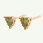 2.92 TCW Trilllion August-Peridot Birthstone Stud Earrings 7