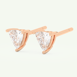 2.92 TCW Trilllion April-Diamond Birthstone Stud Earrings 7