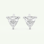 2.92 TCW Trilllion April-Diamond Birthstone Stud Earrings 9