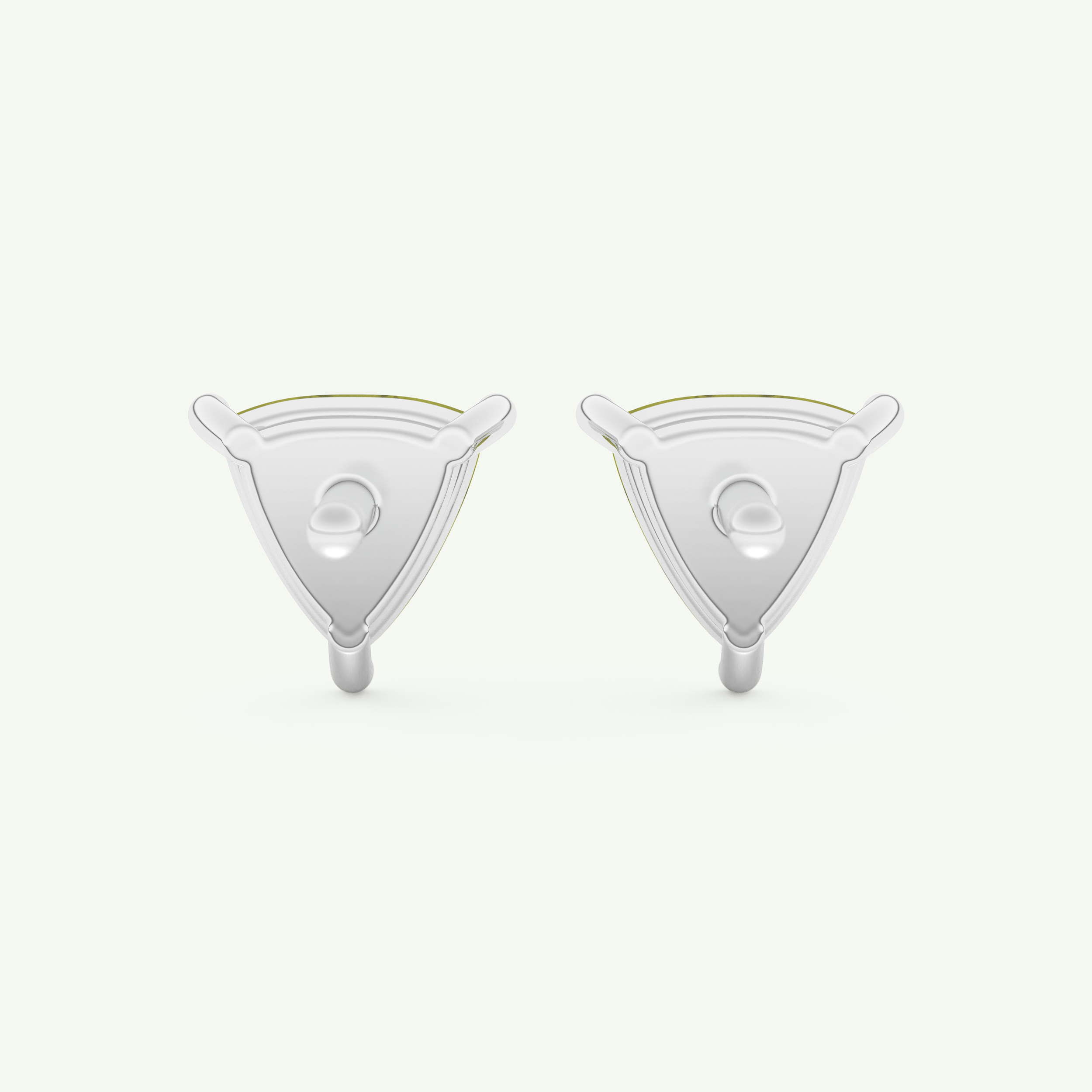2.92 TCW Trilllion August-Peridot Birthstone Stud Earrings 10