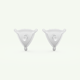 2.92 TCW Trilllion April-Diamond Birthstone Stud Earrings 10