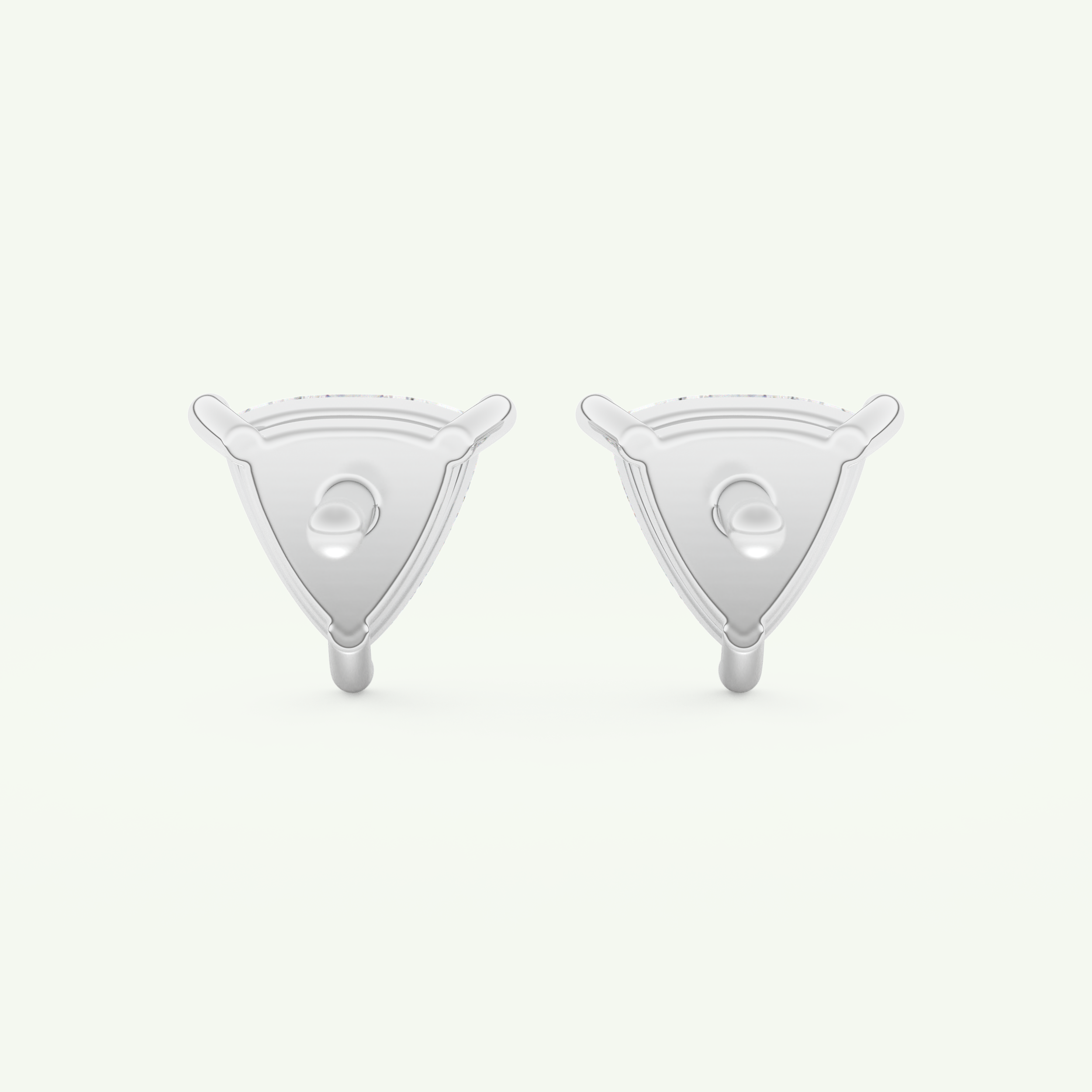 2.92 TCW Trilllion April-Diamond Birthstone Stud Earrings 10