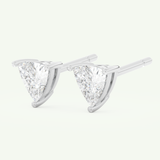 2.92 TCW Trilllion April-Diamond Birthstone Stud Earrings 11