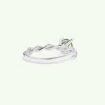 0.47 CT Round Cut August-Peridot Birthstone Engagement Ring 15