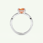1.78 CT Cushion Cut Pave November-Citrine Birthstone Engagement Ring 17