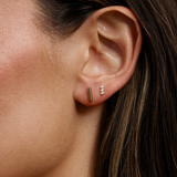 0.03 TCW Round Lab-Grown Diamond Bezel Stud Earrings