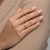 1.7 TCW Oval Lab-Grown Diamond Bezel Full Eternity Wedding Band