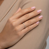 1.5 TCW East West Pear Lab-Grown Diamond Full Eternity Wedding Band