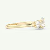 1.91 CT Oval Cut Moissanite Three Stone Engagement Ring (US Size 11 Ready To Ship)