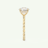 1 CT Round Cut Moissanite Solitaire Engagement Ring (US Size 3 Ready To Ship)