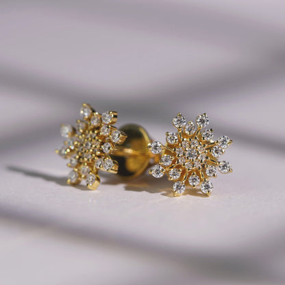 0.408 TCW Round Lab-Grown Diamond Stud Earrings