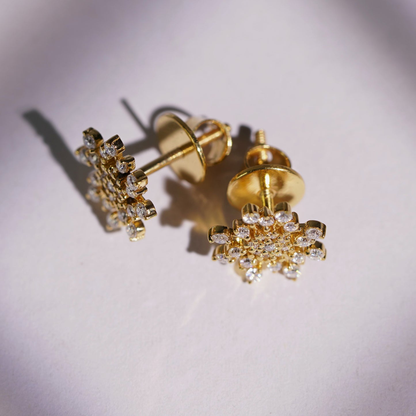0.408 TCW Round Lab-Grown Diamond Stud Earrings