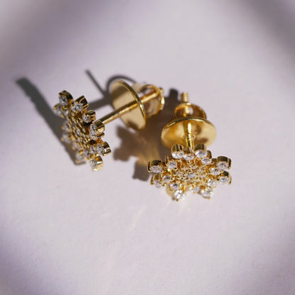 0.408 TCW Round Lab-Grown Diamond Stud Earrings
