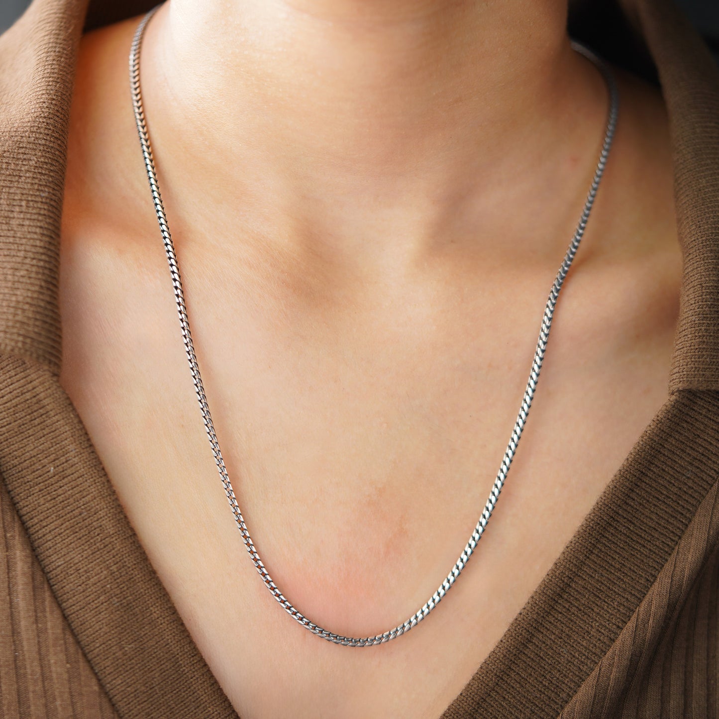 Sterling Silver Snake Chain Necklace