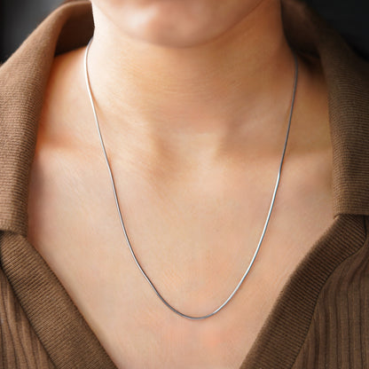 Sterling Silver Snake Chain Necklace