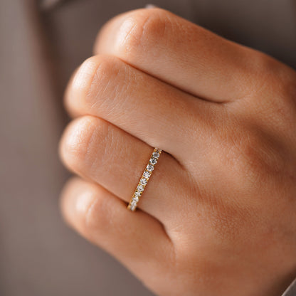 0.33 TCW Round Lab-Grown Diamond Full Eternity Wedding Band