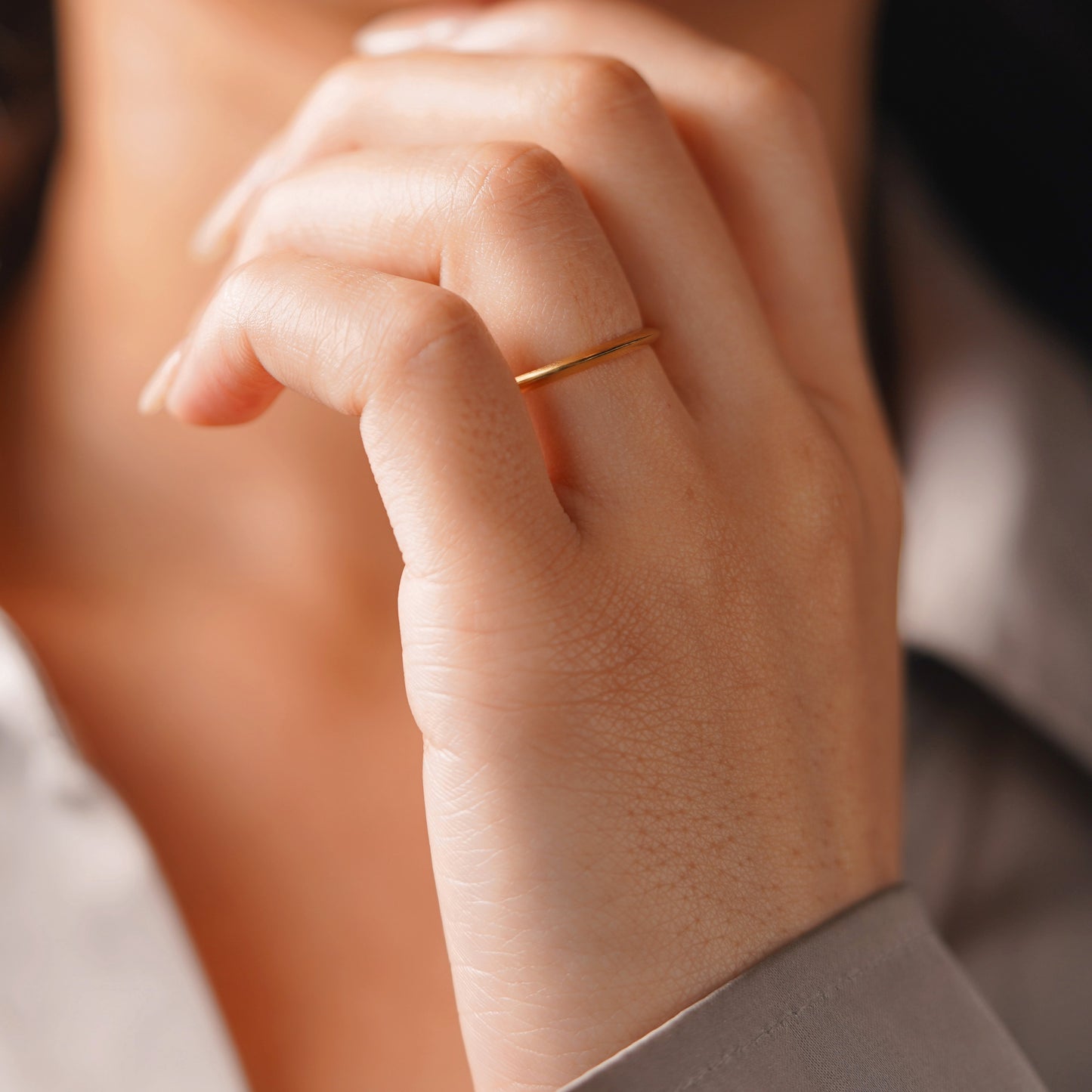 Knife Edge Wedding Band