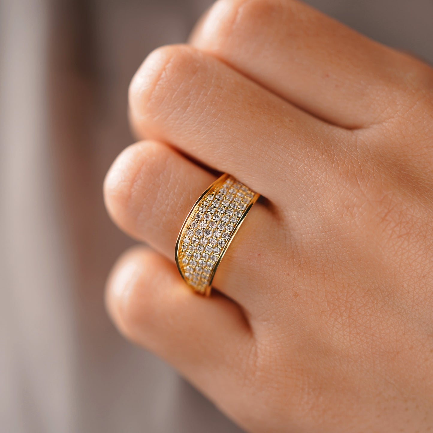 0.953 TCW Round Lab-Grown Diamond Multi Stone Wedding Band