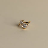 2.06 TCW Asscher Cut Toi Et Moi Lab-Grown Diamond Engagement Ring