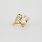 1.37 TCW Pear Cut Toi Et Moi Lab-Grown Diamond Engagement Ring