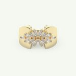 0.50 TCW Marquise Cut Lab-Grown Diamond Wedding Band 1