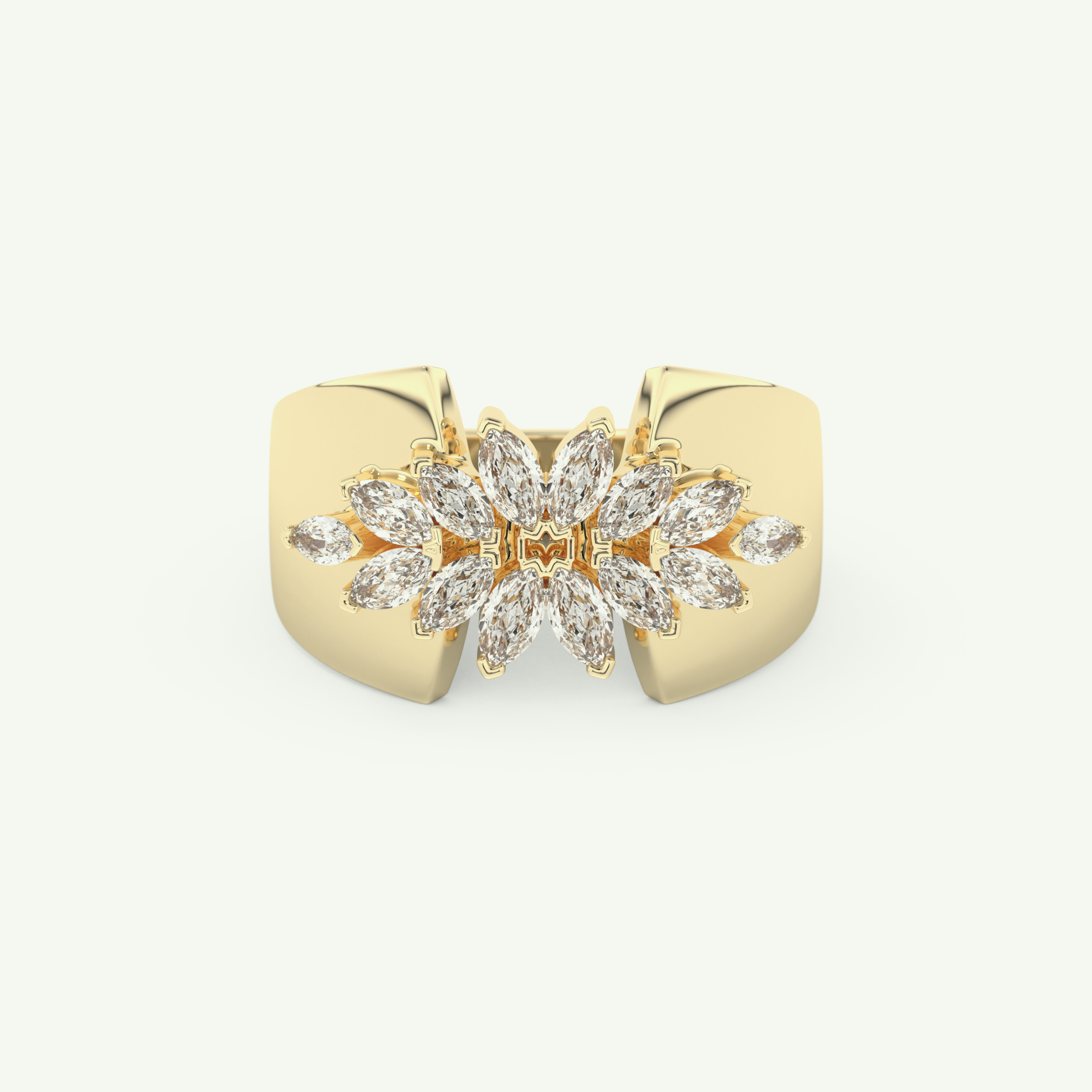 0.50 TCW Marquise Cut Lab-Grown Diamond Wedding Band 1