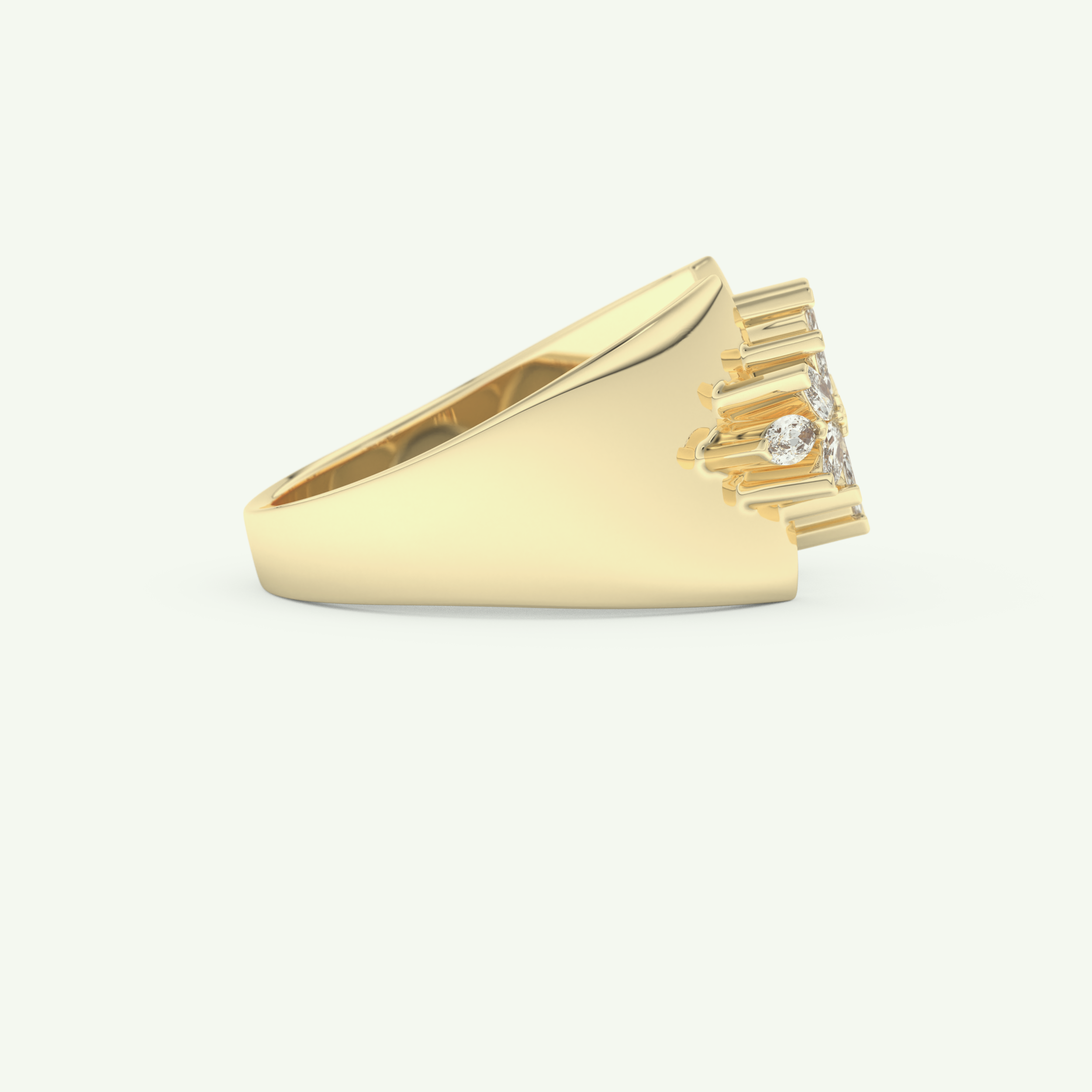 0.50 TCW Marquise Cut Lab-Grown Diamond Wedding Band 2