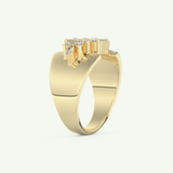 0.50 TCW Marquise Cut Lab-Grown Diamond Wedding Band 4