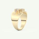 0.50 TCW Marquise Cut Lab-Grown Diamond Wedding Band