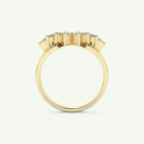 0.50 TCW Marquise Cut Lab-Grown Diamond Wedding Band 5