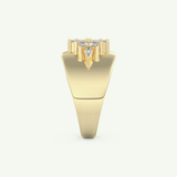 0.50 TCW Marquise Cut Lab-Grown Diamond Wedding Band 6
