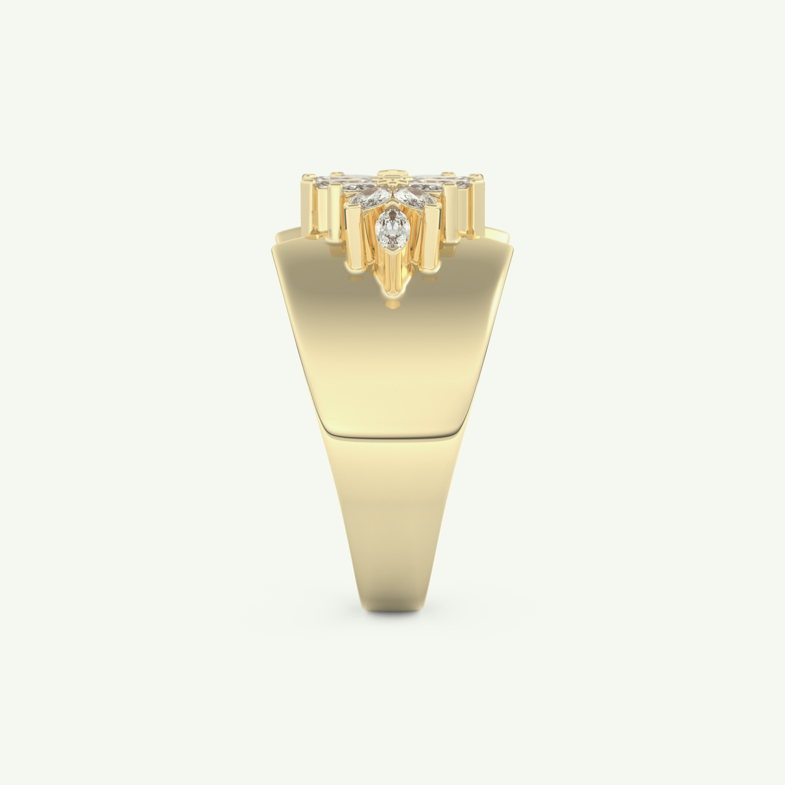 0.50 TCW Marquise Cut Lab-Grown Diamond Wedding Band 6