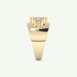 0.50 TCW Marquise Cut Lab-Grown Diamond Wedding Band