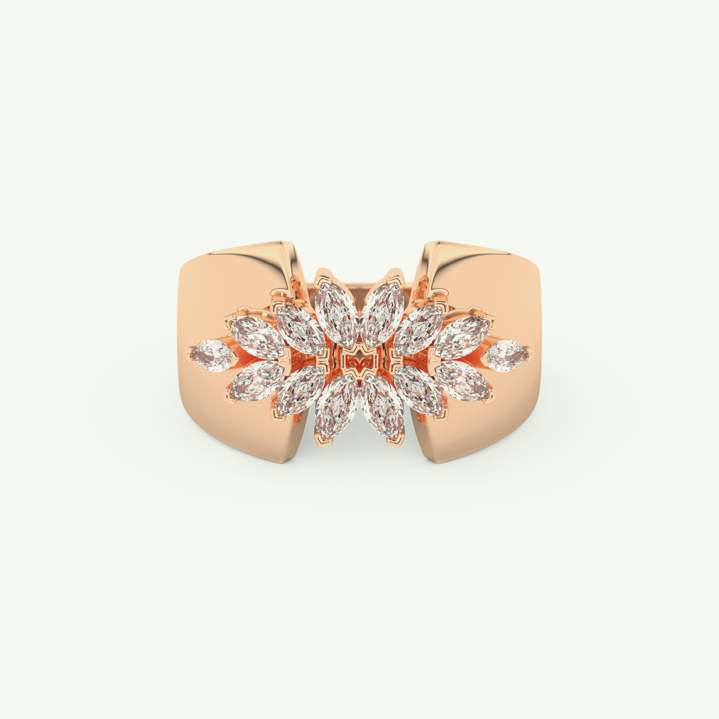 0.50 TCW Marquise Cut Lab-Grown Diamond Wedding Band 7