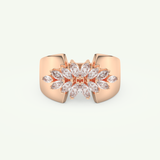 0.50 TCW Marquise Cut Lab-Grown Diamond Wedding Band