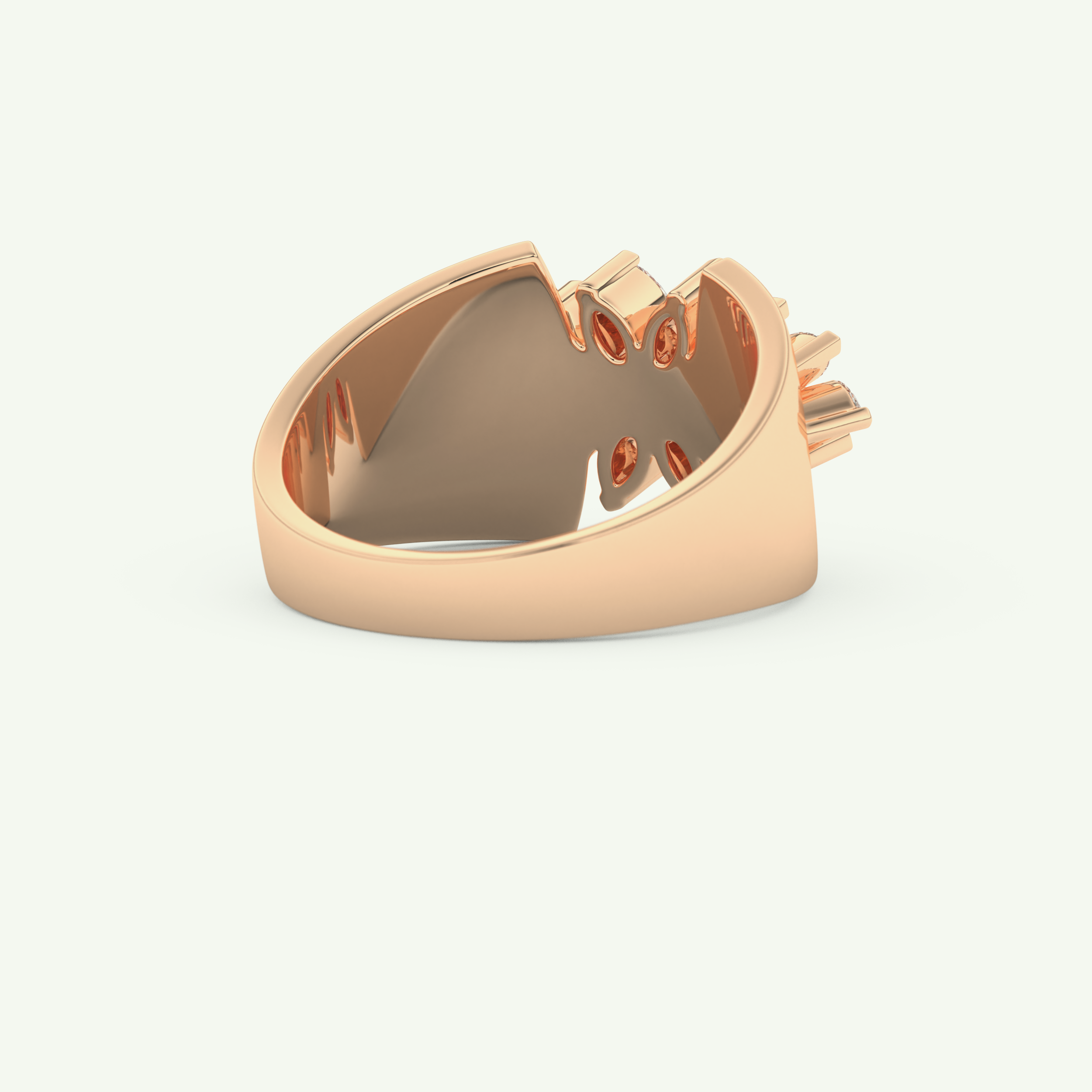 0.50 TCW Marquise Cut Lab-Grown Diamond Wedding Band 9