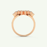 0.50 TCW Marquise Cut Lab-Grown Diamond Wedding Band 11
