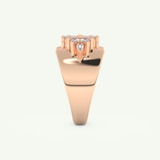 0.50 TCW Marquise Cut Lab-Grown Diamond Wedding Band