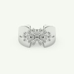 0.50 TCW Marquise Cut Lab-Grown Diamond Wedding Band 13