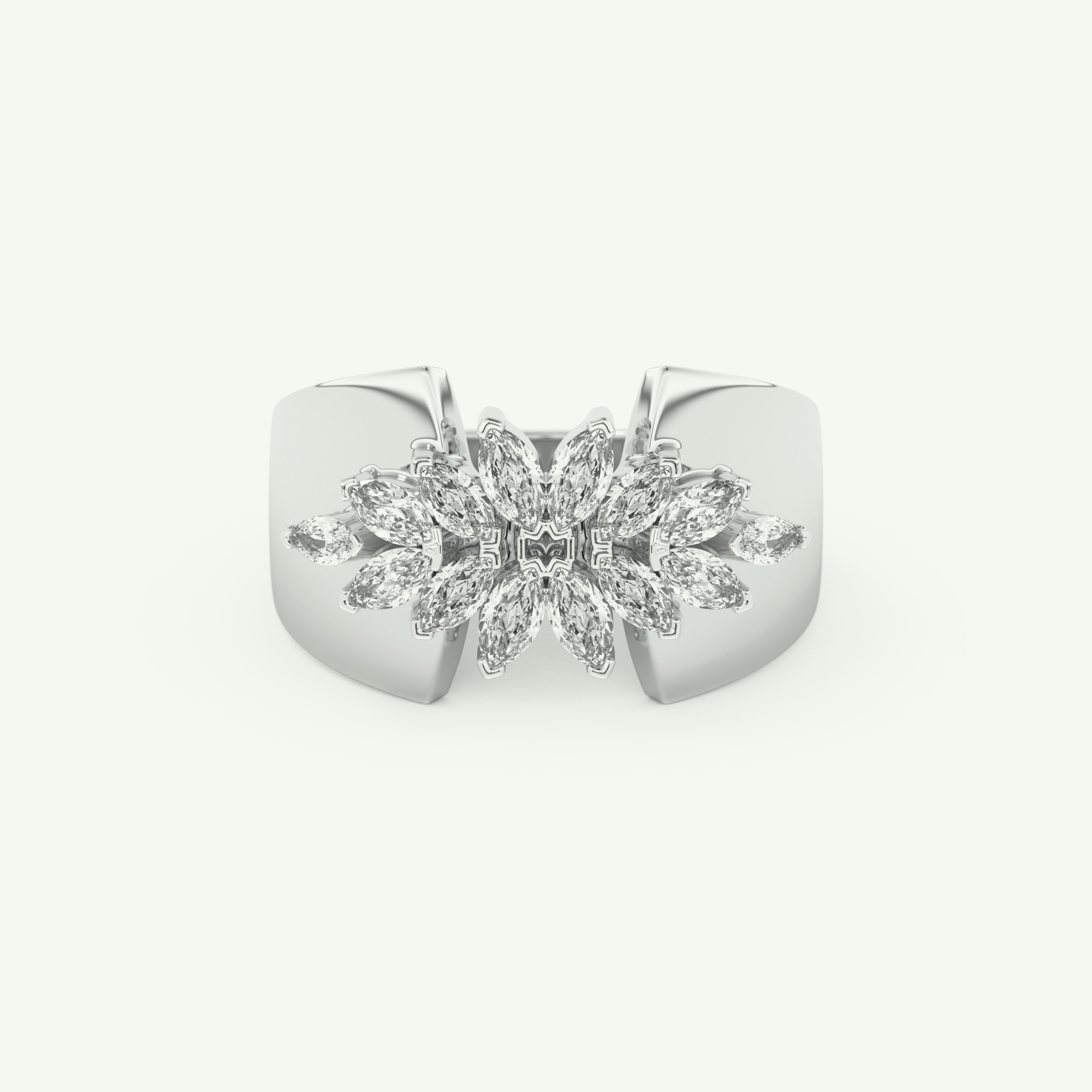 0.50 TCW Marquise Cut Lab-Grown Diamond Wedding Band 13