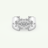 0.50 TCW Marquise Cut Lab-Grown Diamond Wedding Band