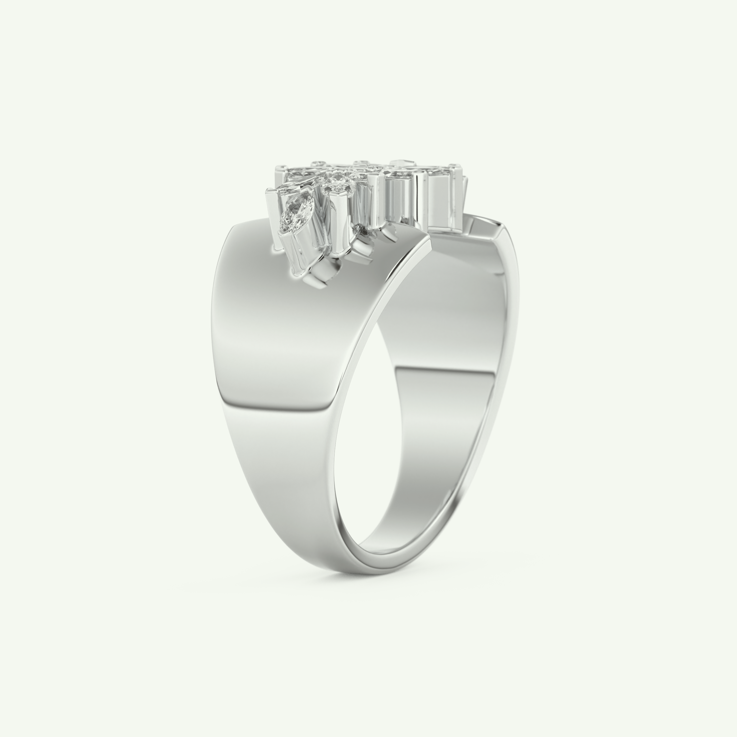 0.50 TCW Marquise Cut Lab-Grown Diamond Wedding Band 16