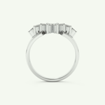 0.50 TCW Marquise Cut Lab-Grown Diamond Wedding Band 17