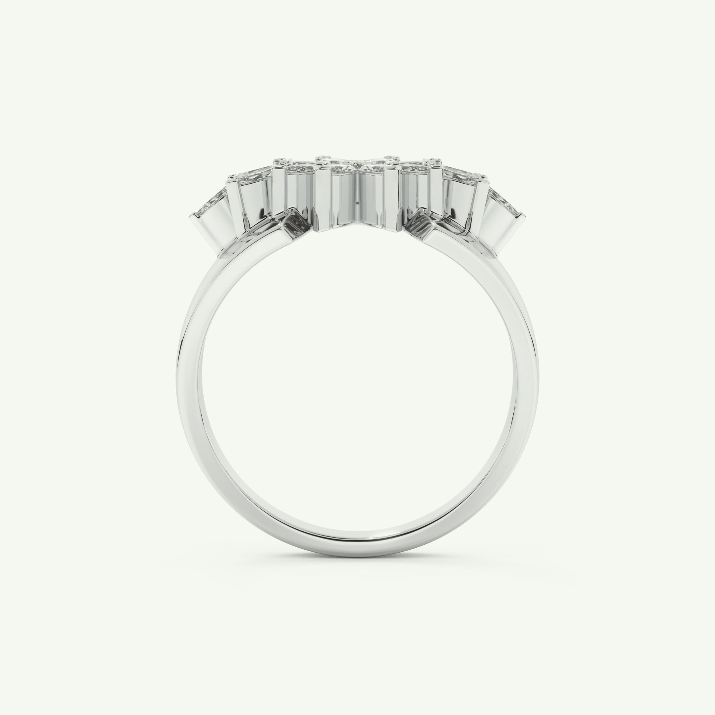 0.50 TCW Marquise Cut Lab-Grown Diamond Wedding Band 17