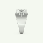 0.50 TCW Marquise Cut Lab-Grown Diamond Wedding Band 18