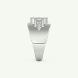 0.50 TCW Marquise Cut Lab-Grown Diamond Wedding Band 18