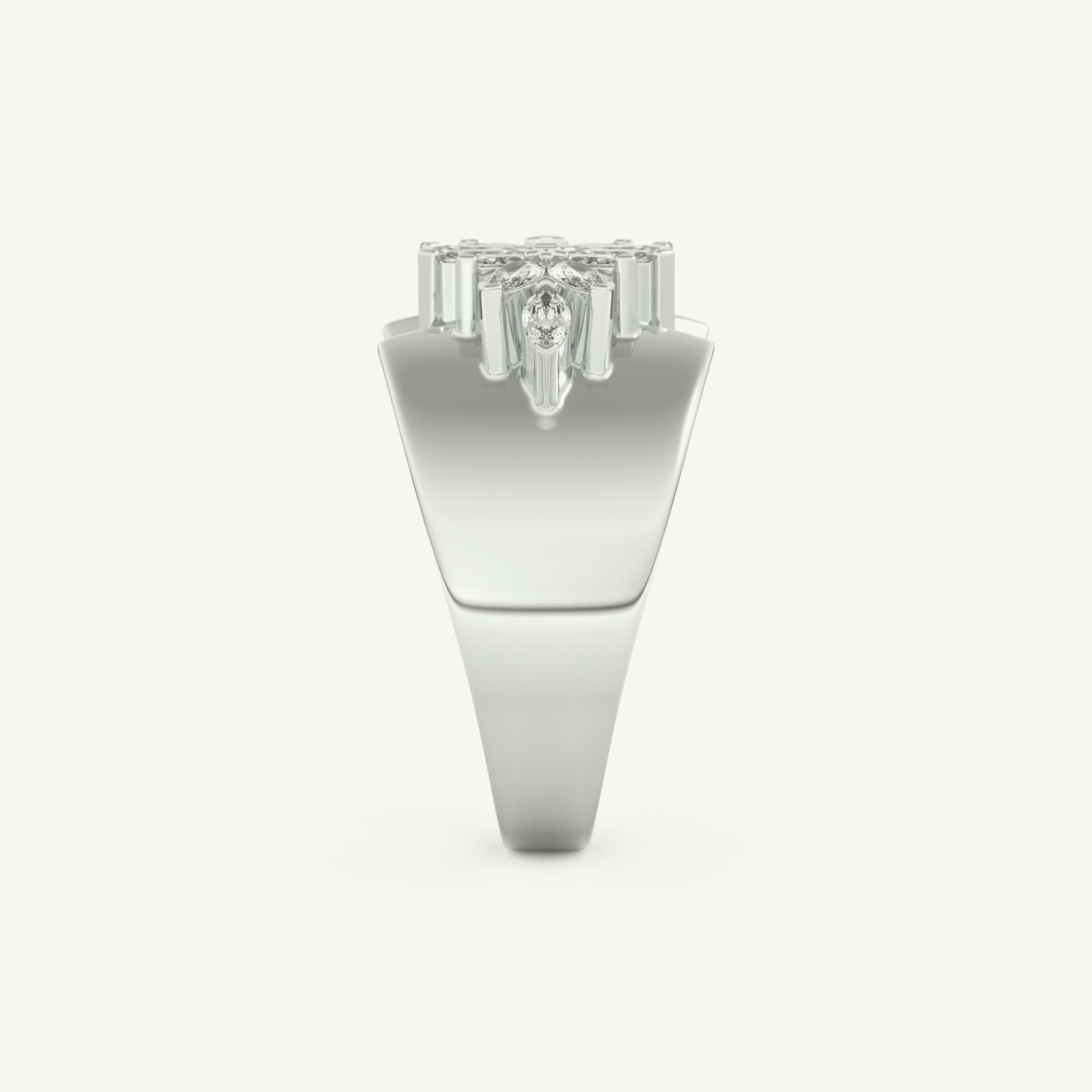 0.50 TCW Marquise Cut Lab-Grown Diamond Wedding Band 18