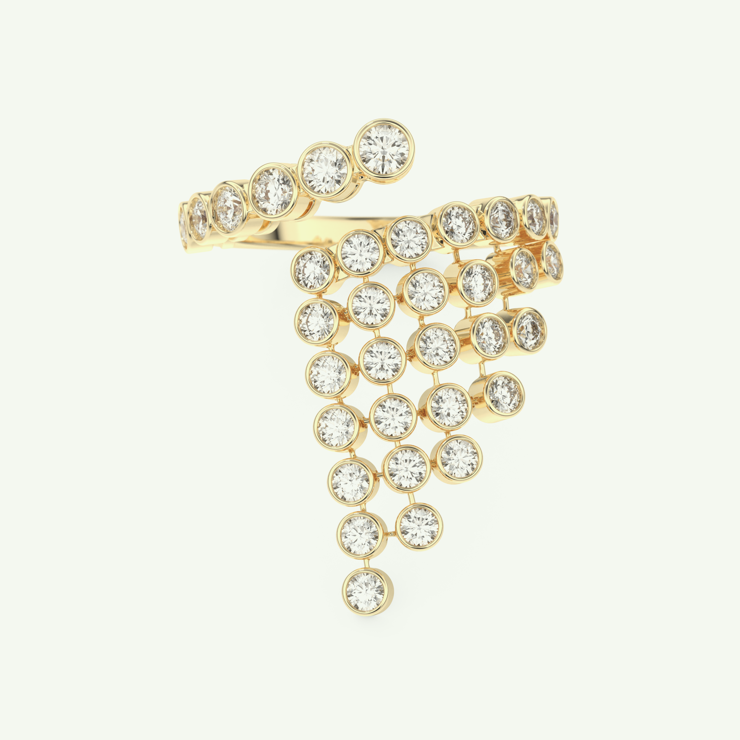0.34 TCW Round Cut Lab-Grown Diamond Wedding Band 1